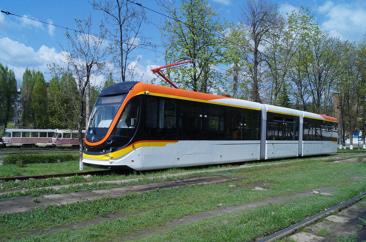 Dnipro, K1M6 č. б/н; Dnipro — Cars without numbers; Dnipro — Tatra-Yug Company Production Shops at Yuzhmash Factory; Dnipro — Tramcar K1M6