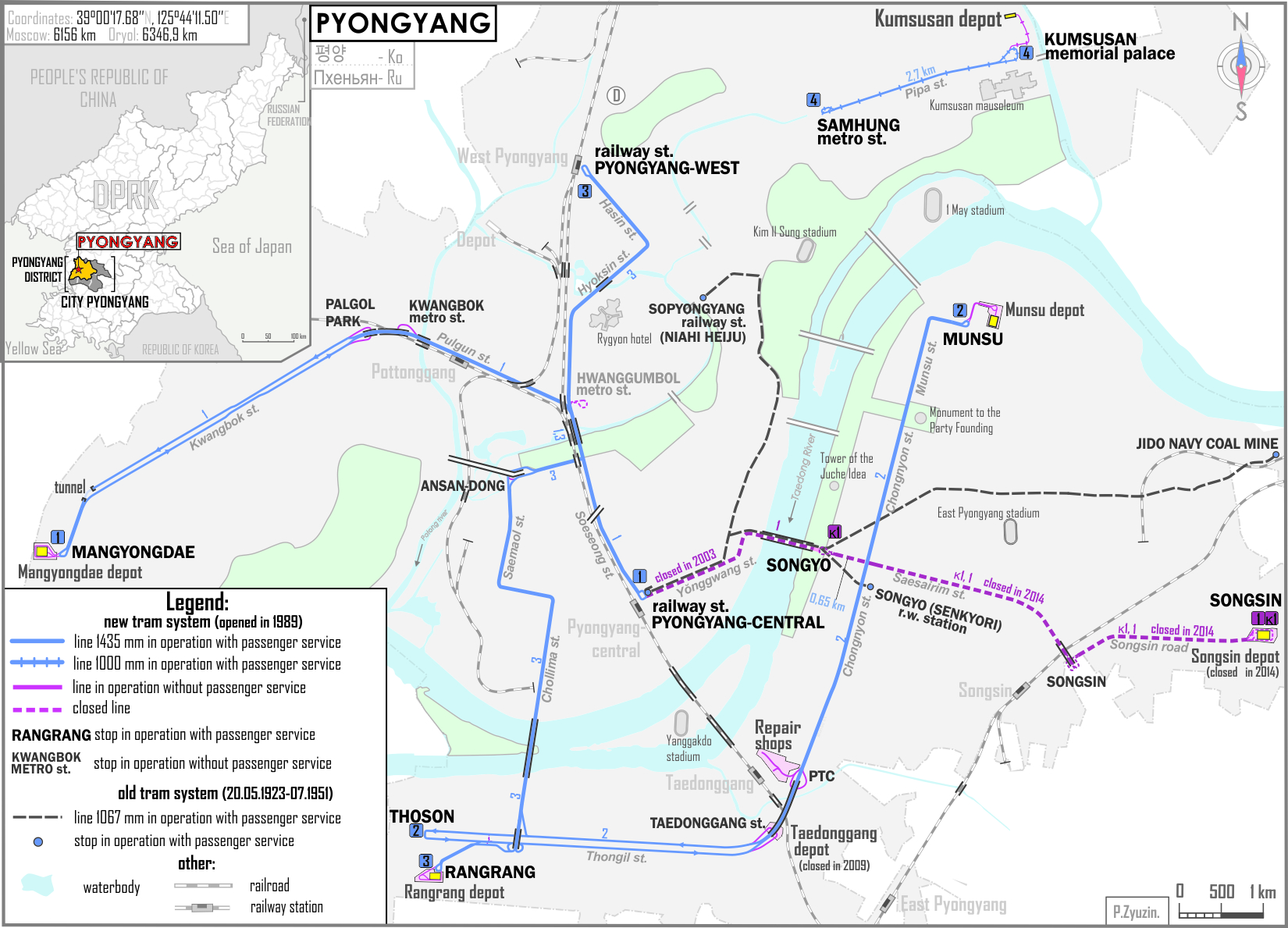 Pyongyang — Maps