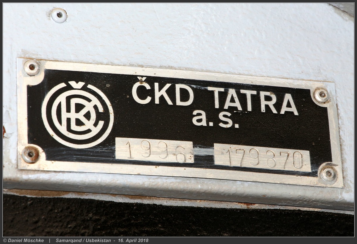 Samarqand, Tatra T6B5SU № 1000