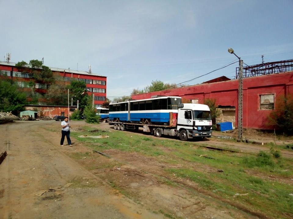 Almaty, Tatra KT4DtM Nr. 1011; Ust-Kamenogorsk — Trams With No Fleet Number; Almaty — Tramway depot