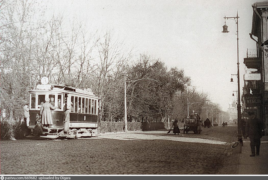 Москва, Ф (Коломенский) № 223; Москва — Исторические фотографии — Электрический трамвай (1898-1920)