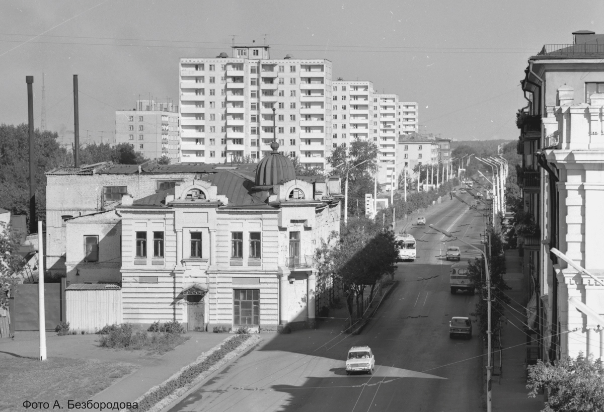 Omsk — Historical photos; Omsk — Trolley line — Right Bank