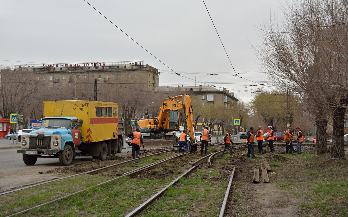 Magnitogorsk — Track repair works