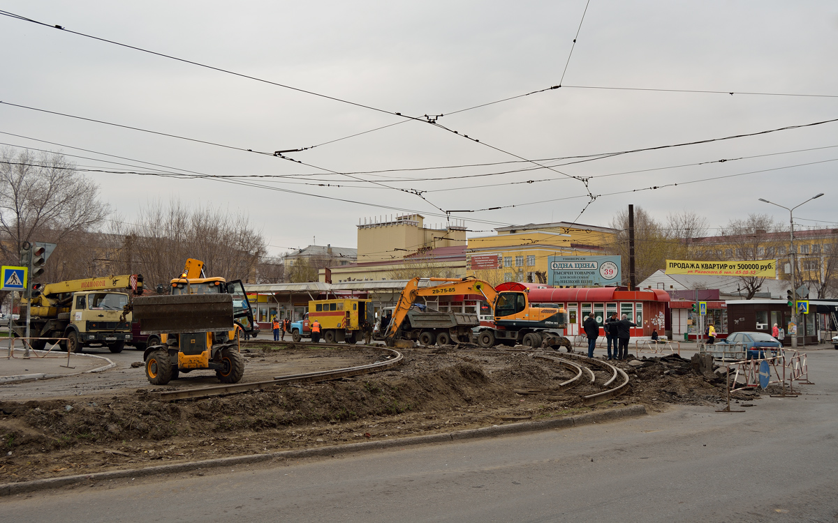 Magnitogorsk — Track repair works