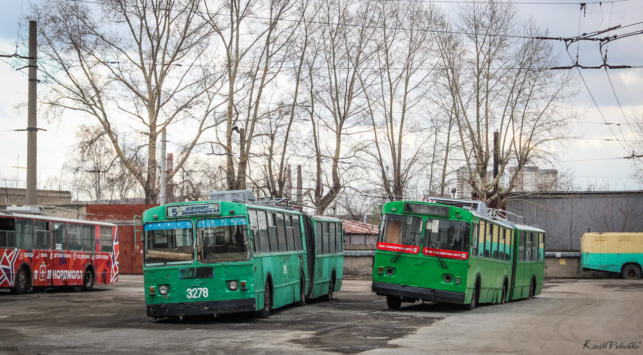 Novossibirsk, ZiU-620501 N°. 3278; Novossibirsk, ZiU-620520 N°. 3277
