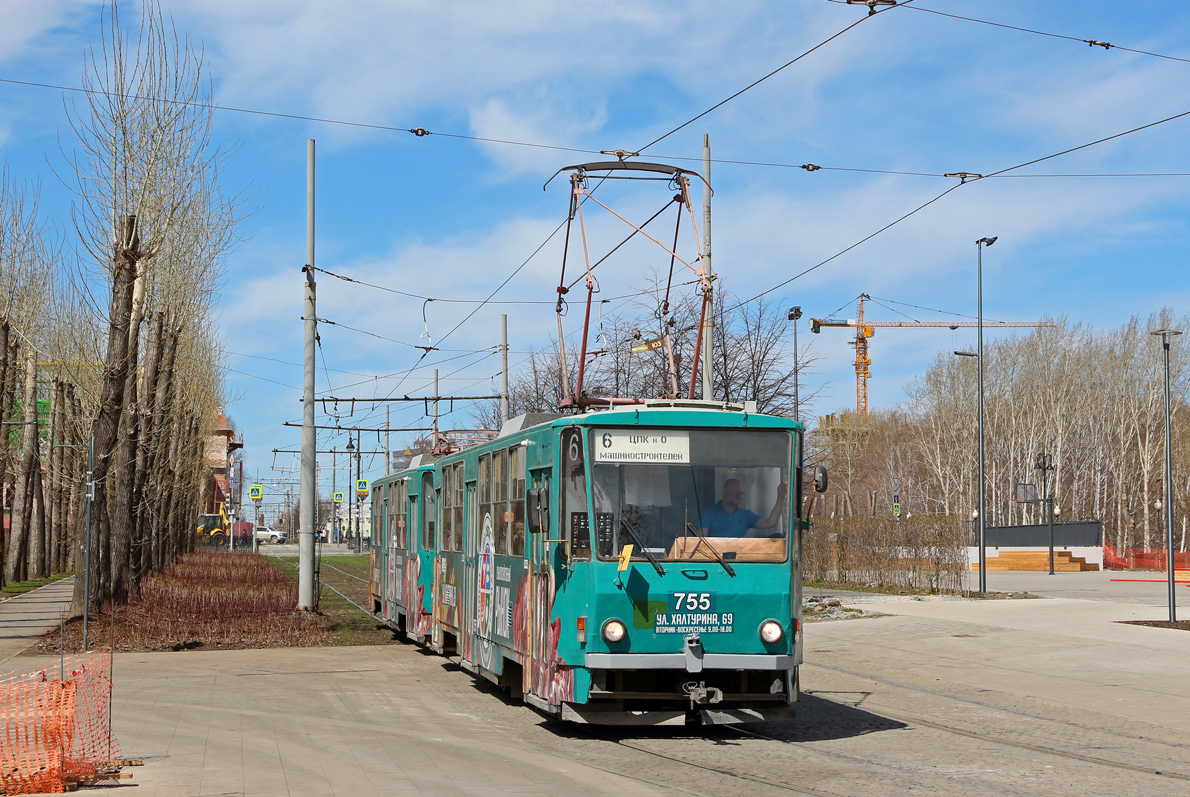 Екатеринбург, Tatra T6B5SU № 755