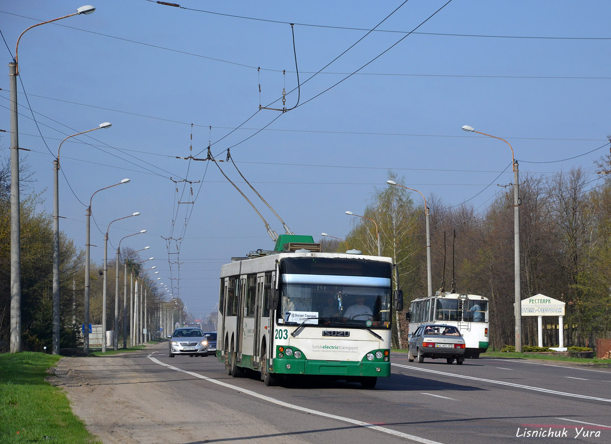 Lutsk, Bogdan E231 № 203; Lutsk — Memorial Sunday, routes to Harazdzha