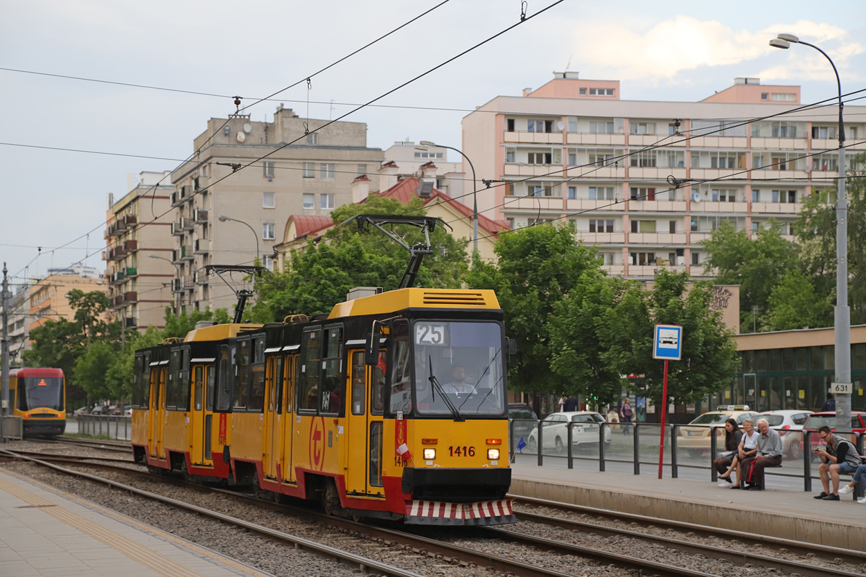 Варшава, Konstal 105Nf № 1416