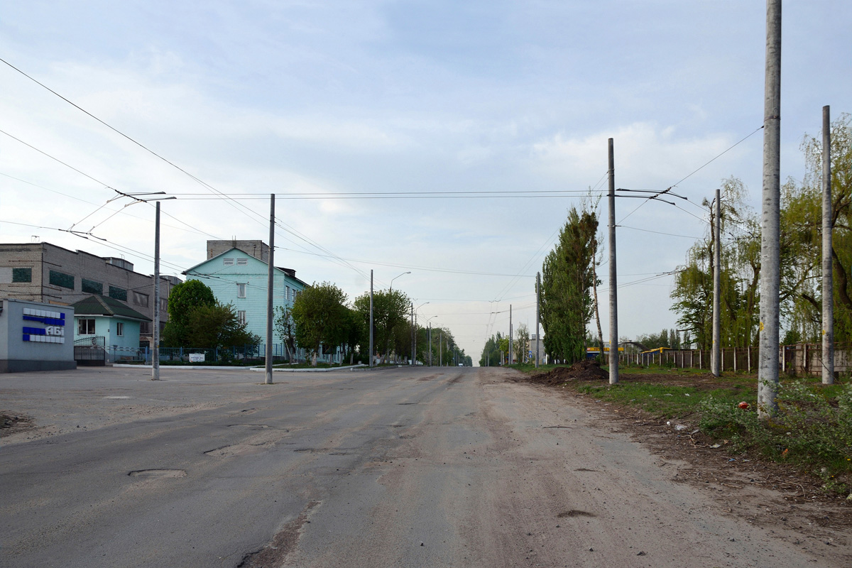 Zhytomyr — Construction of a new line along Promyslova Street