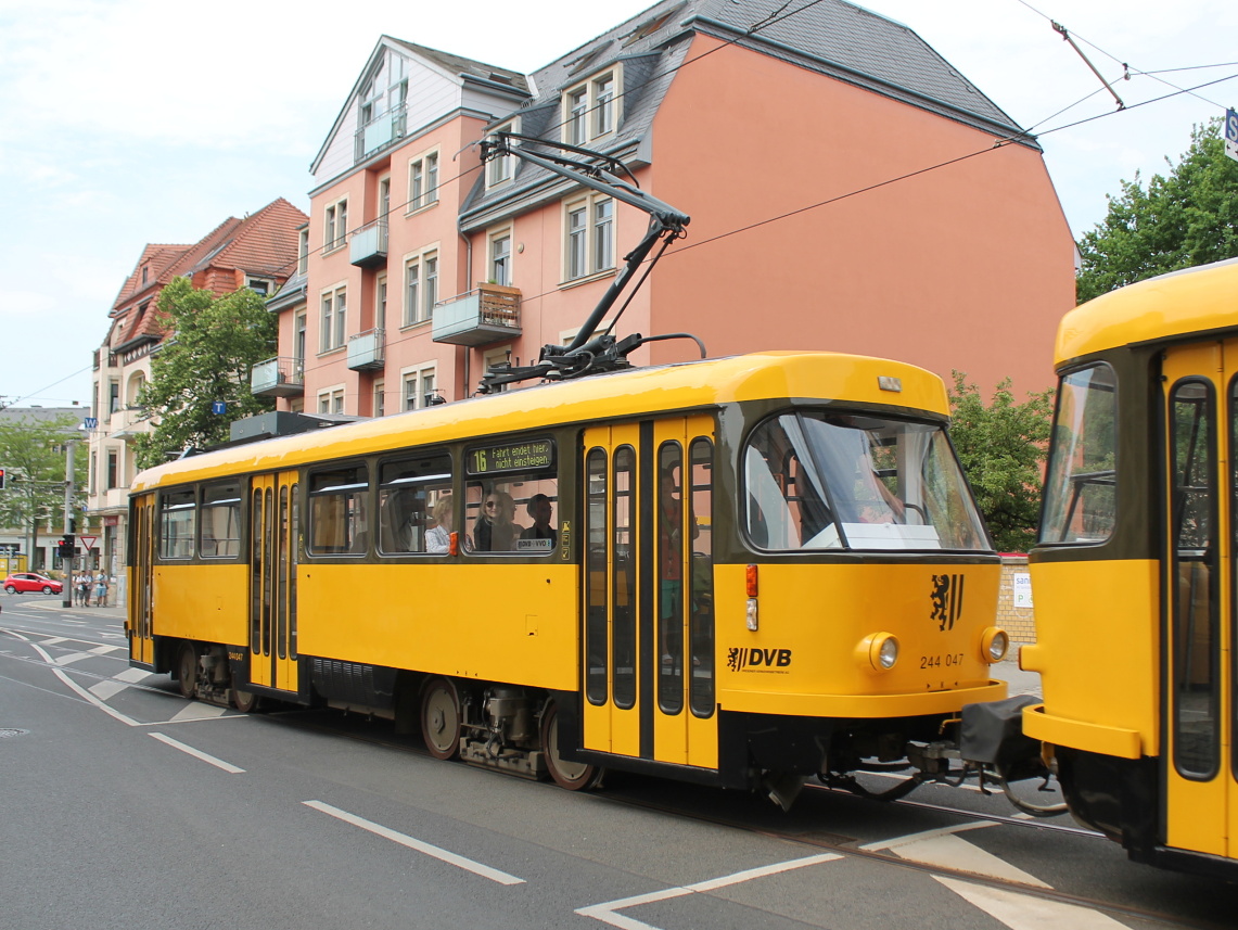 Дрезден, Tatra TB4D № 244 047; Дрезден — 25 лет Трамвайного музея — 50 лет Татры (03.06.2017)