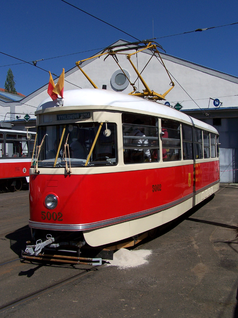 Прага, Tatra T1 № 5002; Прага — День открытых дверей Депо Жижков 28.04.2012