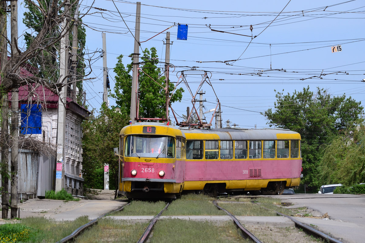 Волгоград, Tatra T3SU (двухдверная) № 2658
