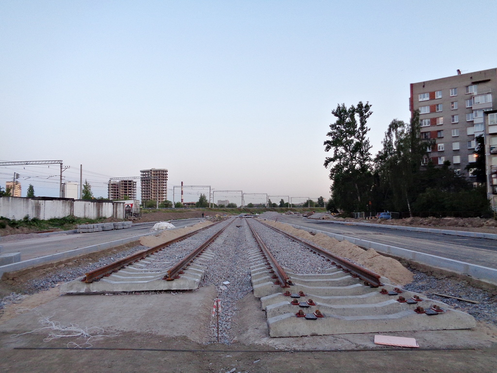 Sankt Peterburgas — Tram lines construction