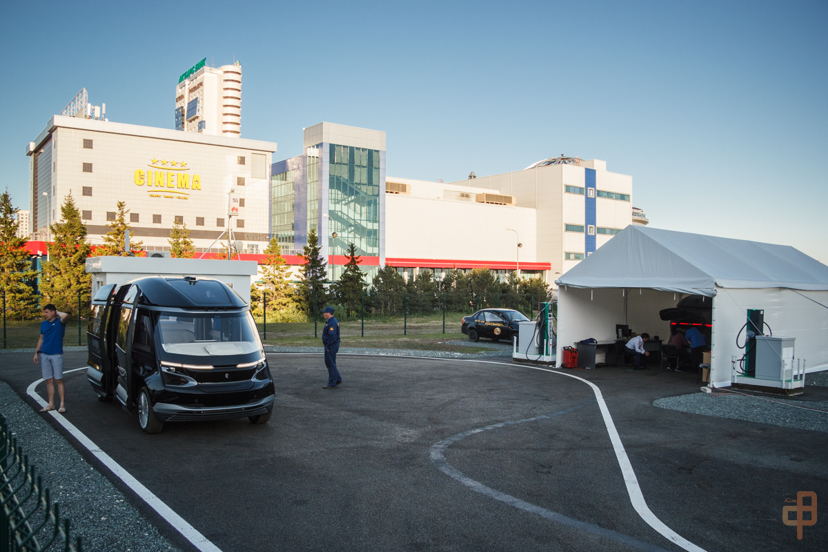Kazan — Unmanned electrobus test site