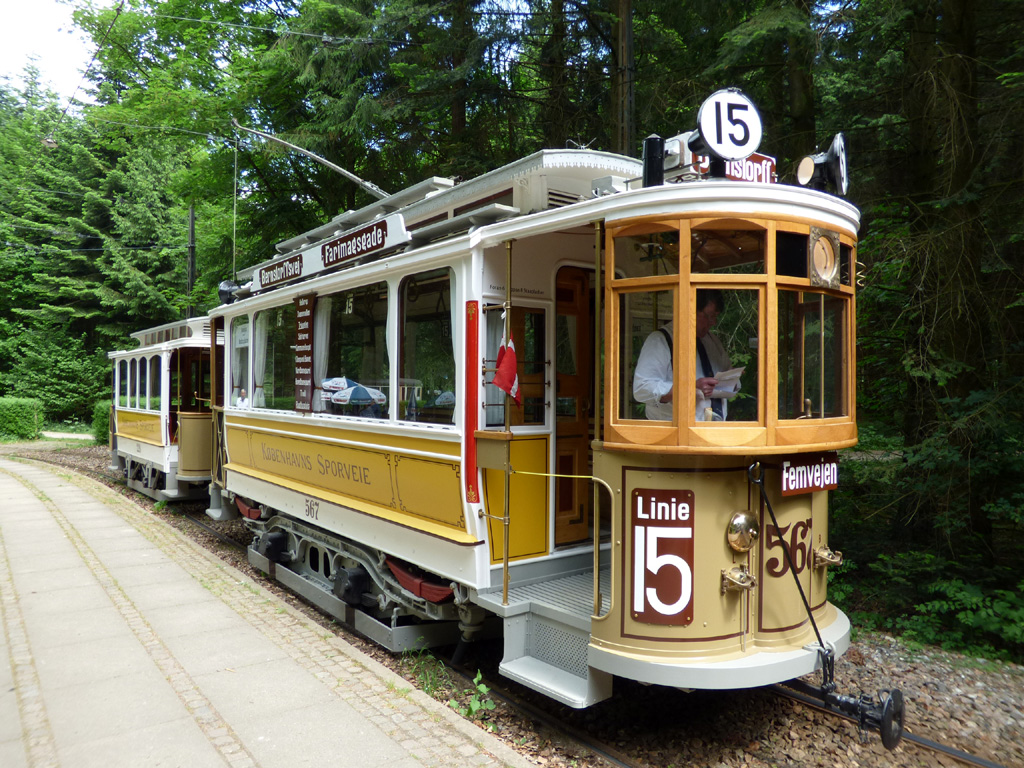 Скйолденсхолм, Двухосный моторный вагон № 567; Скйолденсхолм — 40-летний юбилей музея — 26.05.2018.