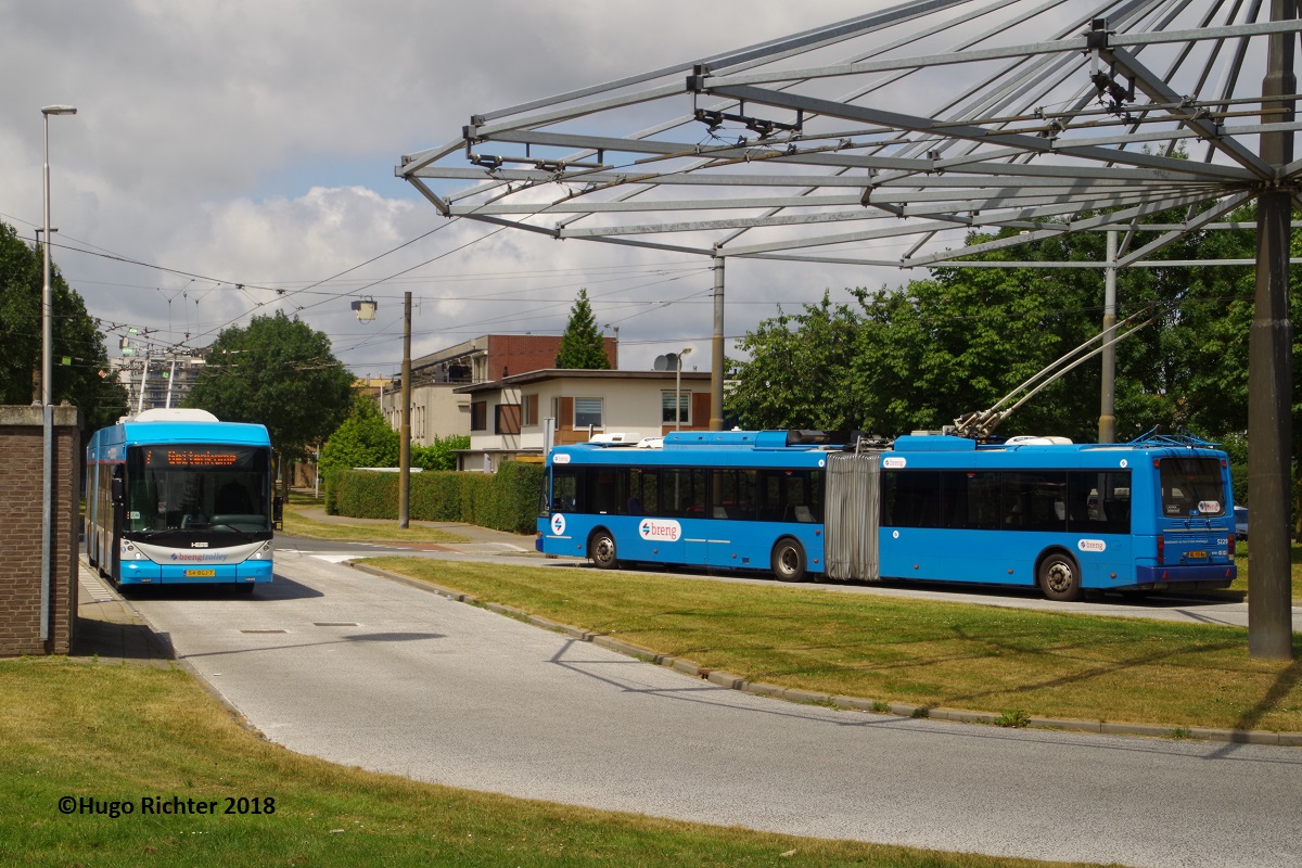 Арнем, Hess SwissTrolley 4 (BGT-N1D) № 5256; Арнем, Berkhof Premier AT18 № 5229