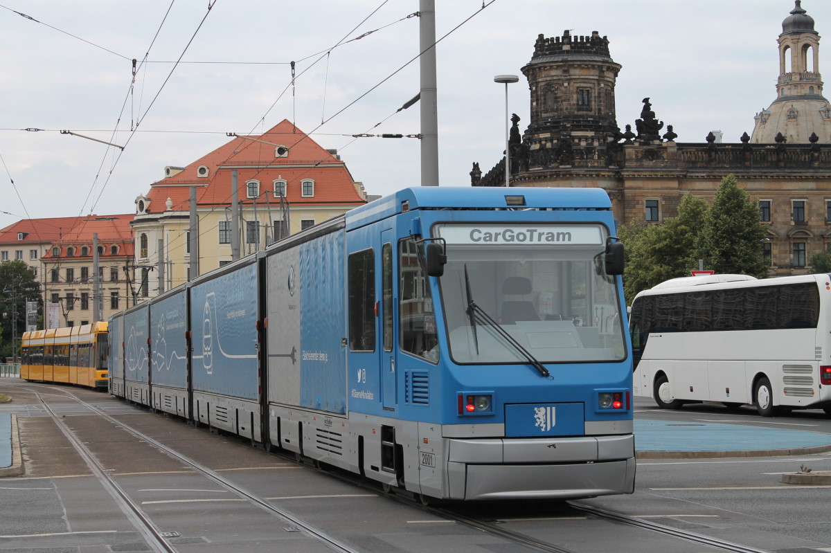 Дрезден, Schalker Eisenhütte CarGoTram № 2001; Дрезден — Грузовой трамвай «CarGoTram» (2001 — 2020)