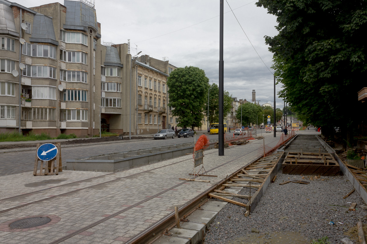 Lviv — Tracks reconstruction: Lychakivska str. [25.03.2017-31.08.2018]
