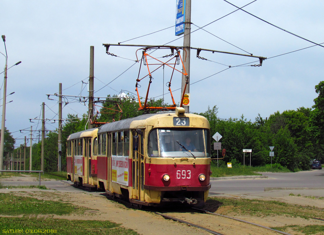 Харьков, Tatra T3SU № 693