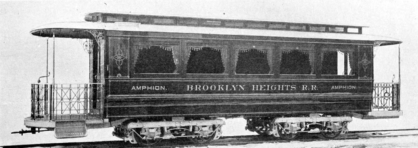 New York City, Barney & Smith 4-axle motor car — Amphion