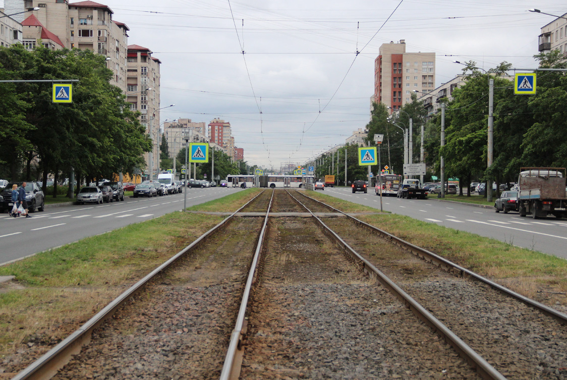 Sankt Peterburgas — Tram lines and infrastructure