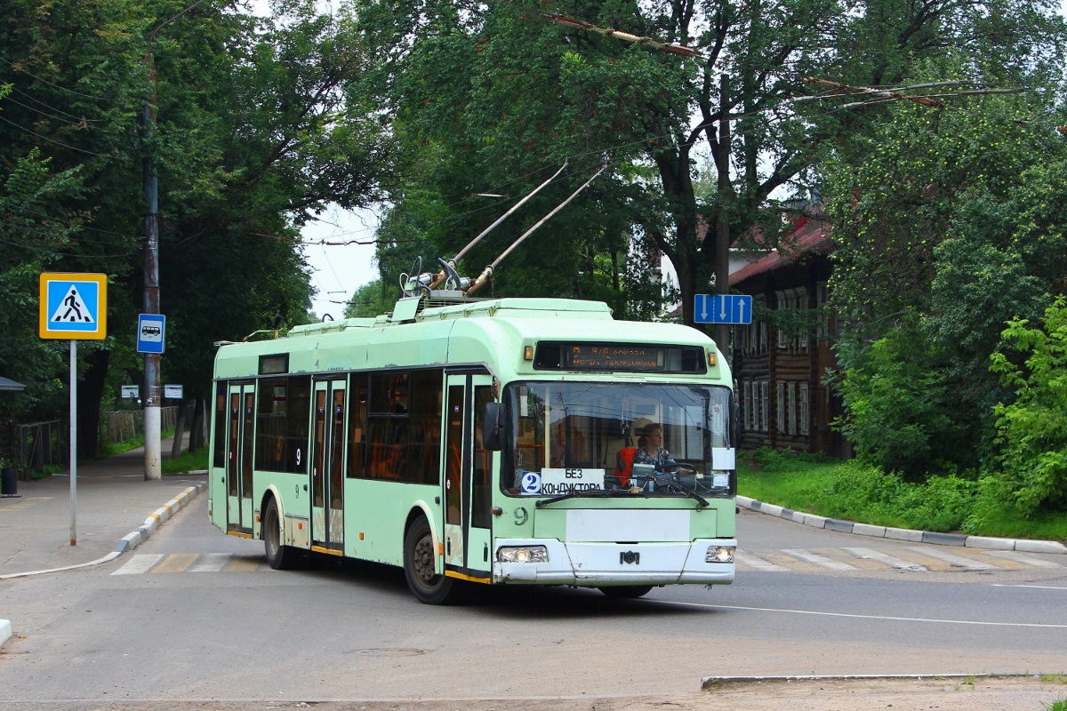 Тверь, БКМ 32102 № 9; Тверь — Троллейбусные линии: Центральный район
