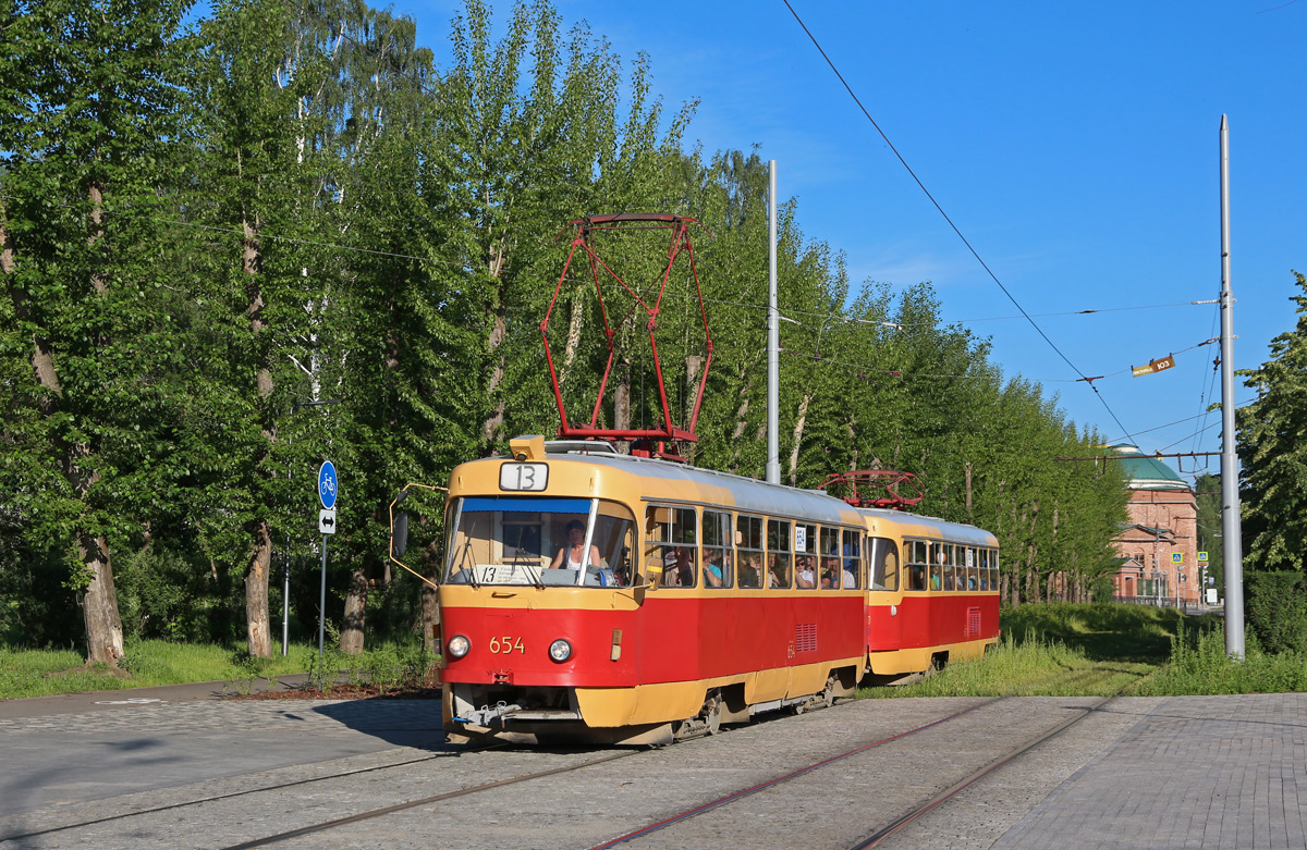 Екатеринбург, Tatra T3SU № 654