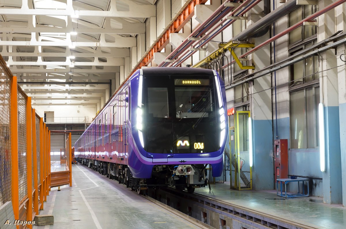 Baku, 81-765B Nr 0025; Mytiszcze — New cars for the Baku metro