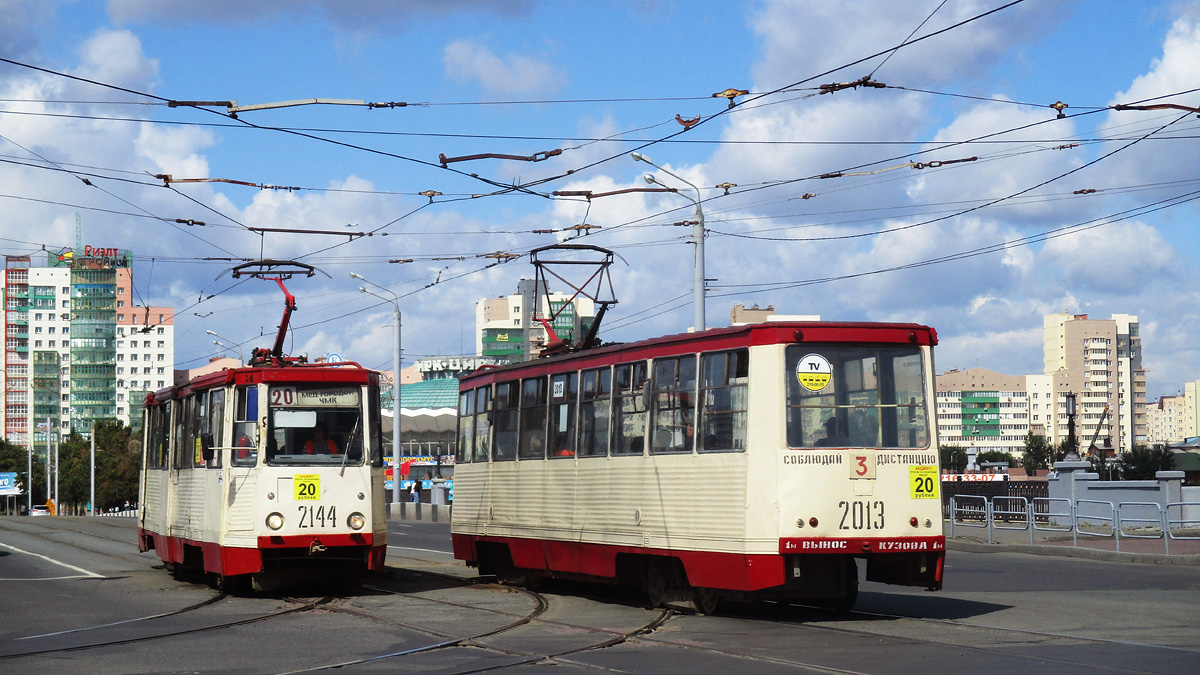 Chelyabinsk, 71-605 (KTM-5M3) č. 2144; Chelyabinsk, 71-605 (KTM-5M3) č. 2013