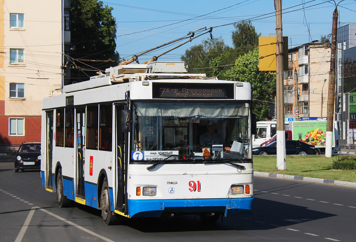 Tver, Trolza-5275.03 “Optima” č. 91; Tver — Trolleybus lines: Proletarsky district