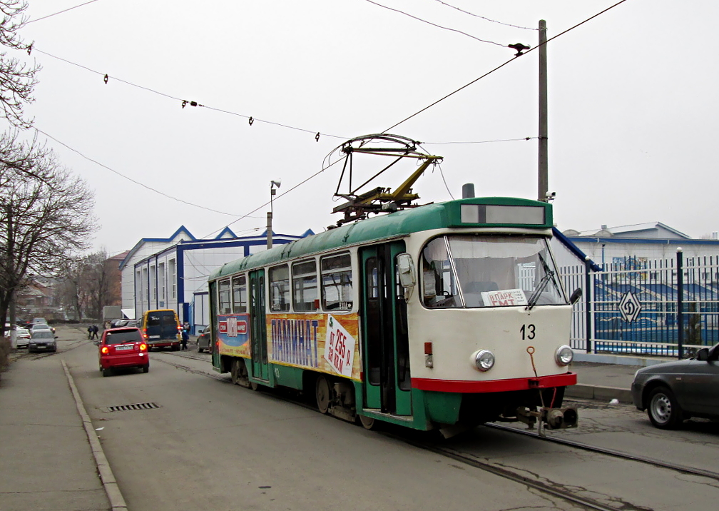 Владикавказ, Tatra T4DM № 13; Владикавказ — Служебная линия в Городское трамвайное депо
