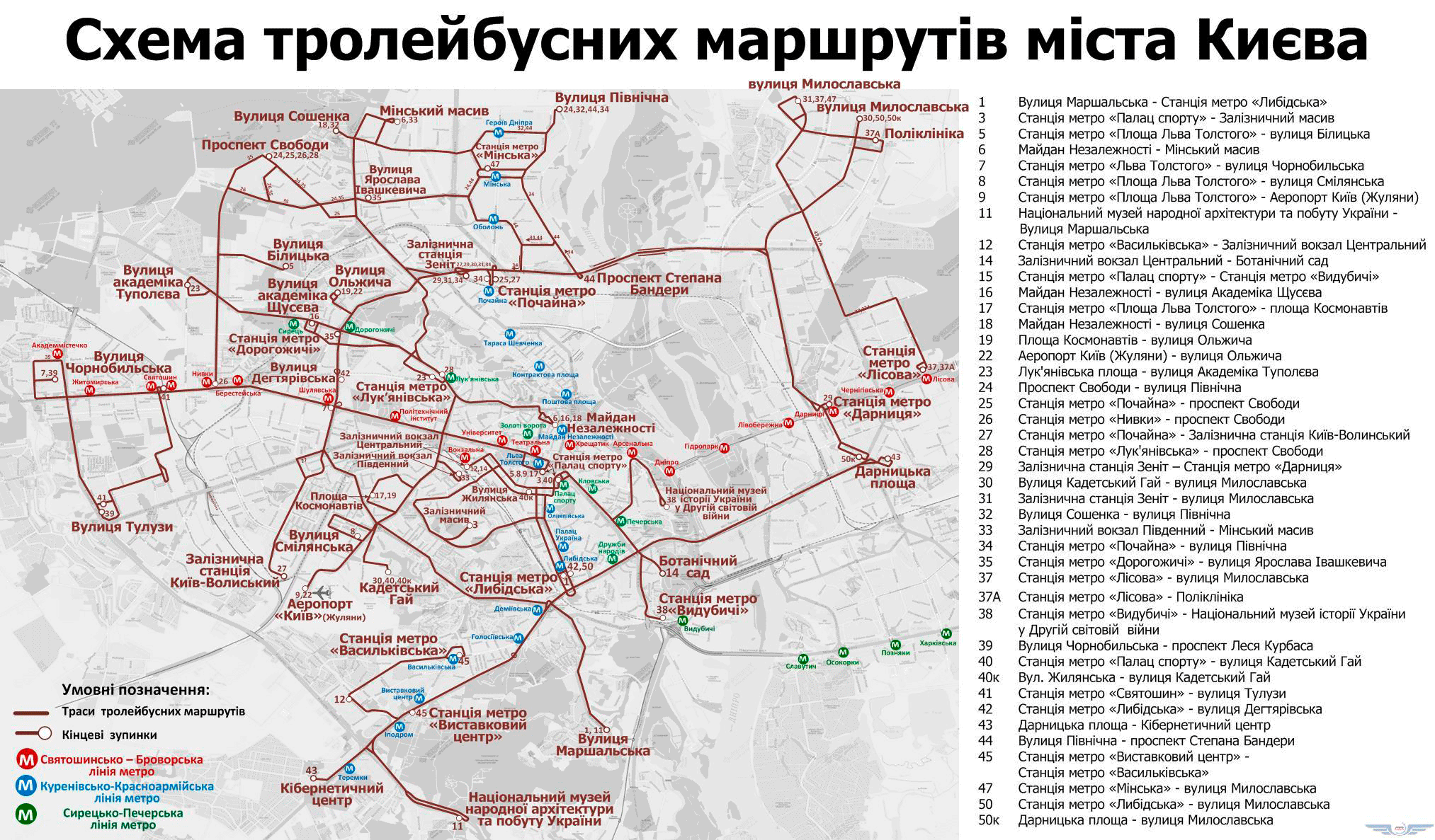 Киев — Общегородские карты и схемы