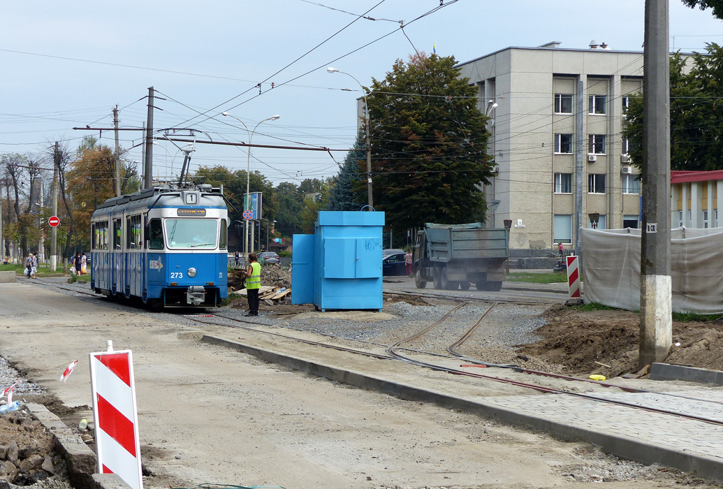Winnica, SWS/SIG/BBC Be 4/6 "Mirage" Nr 273; Winnica — Reconstruction of  Zamostyanska street