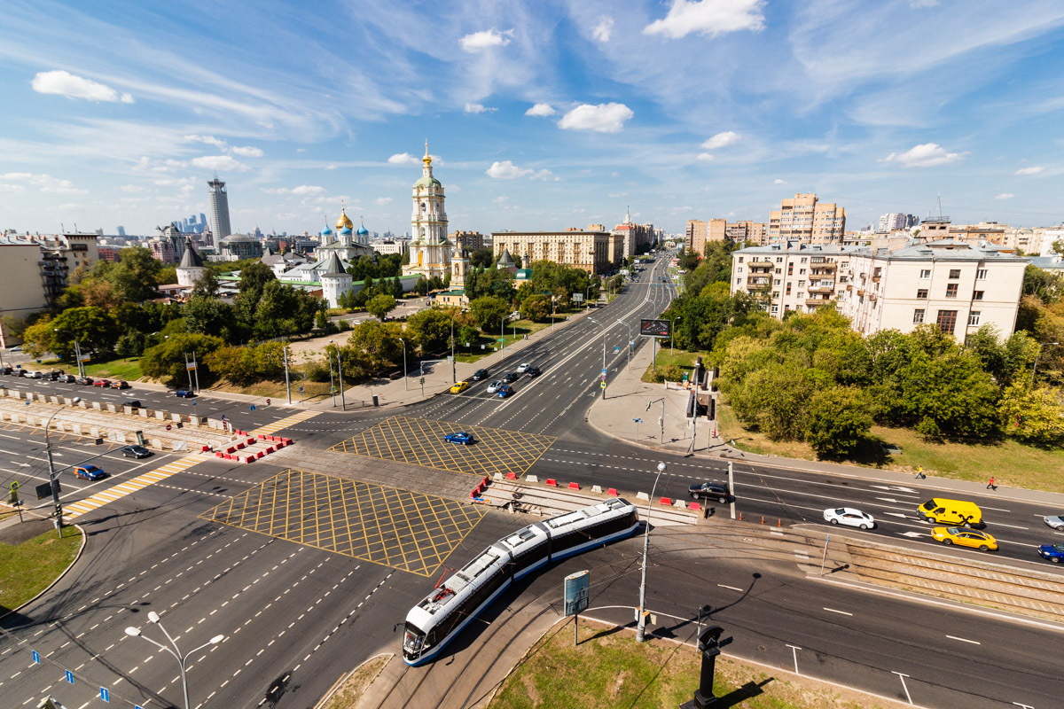 Moscow — Trам lines: Central Administrative District; Moscow — Views from a height