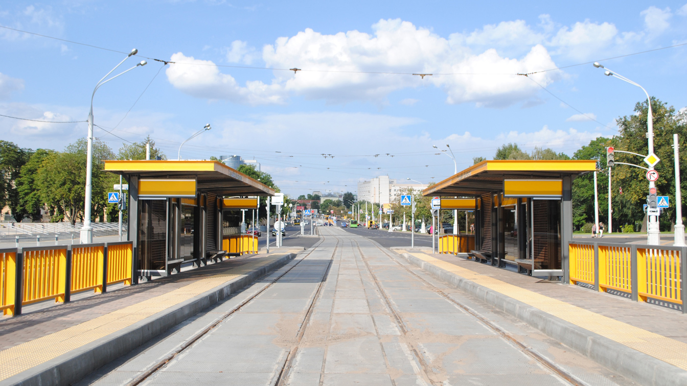 Minszk — Repairs of tramways