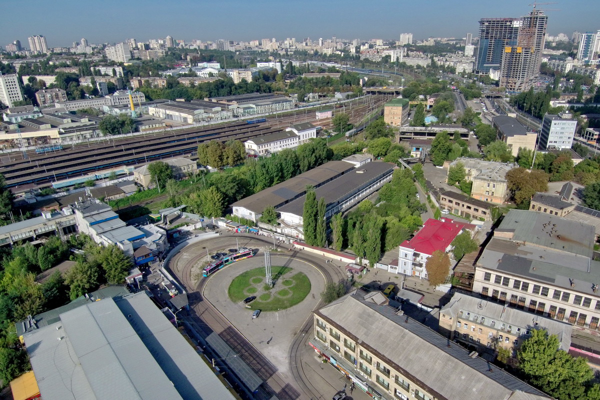 Kyjev — Terminus stations; Kyjev — Tramway lines: Podilske depot network — west, south; Kyjev — Tramway lines: Rapid line