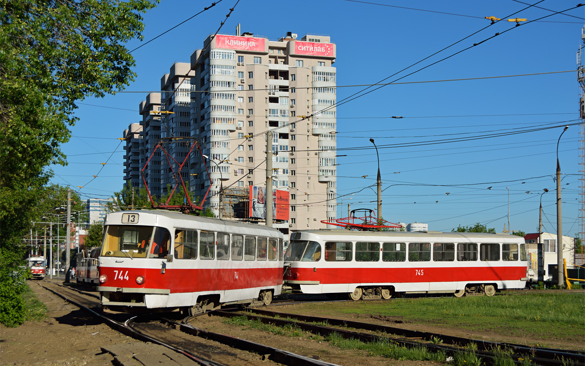 Samara, Tatra T3SU (2-door) № 744