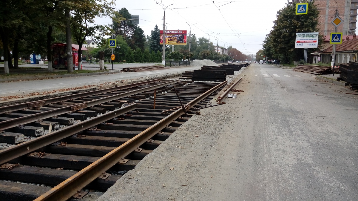 Vladikavkaz — Construction, repair and reconstruction of tram lines