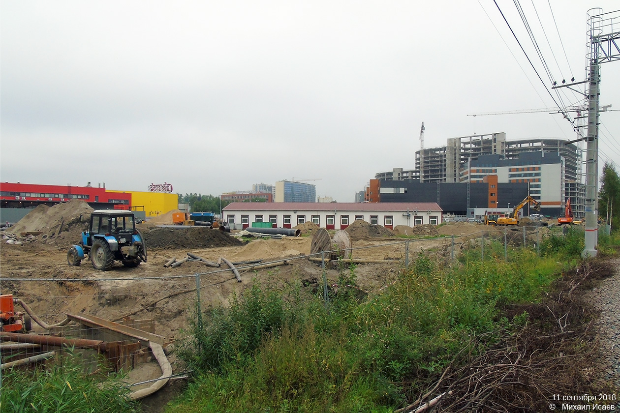 Saint-Pétersbourg — Terminal stations; Saint-Pétersbourg — Tram lines construction