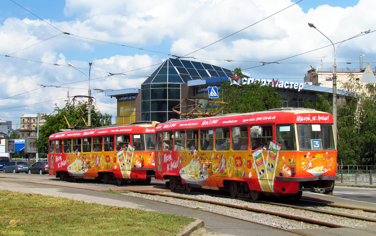 Харьков, Tatra T3SU № 482