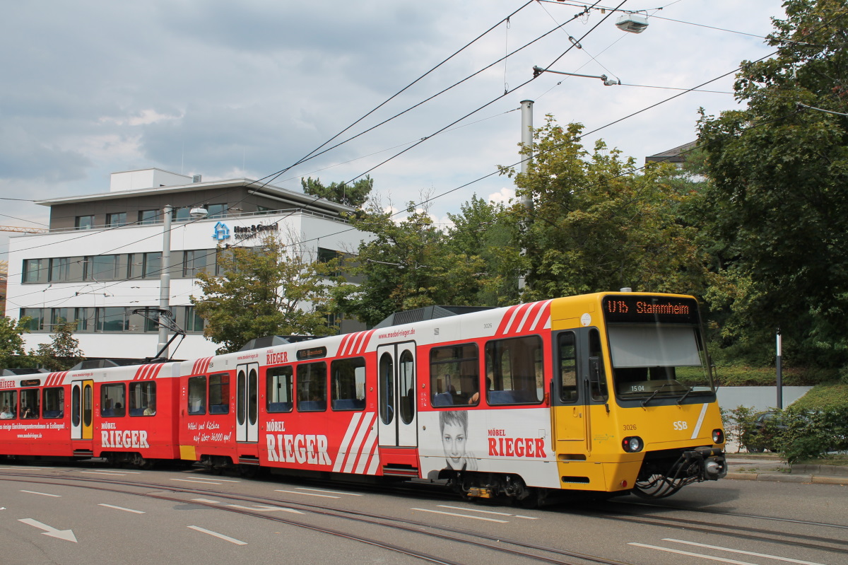 Stuttgart, Duewag DT8.4 № 3026