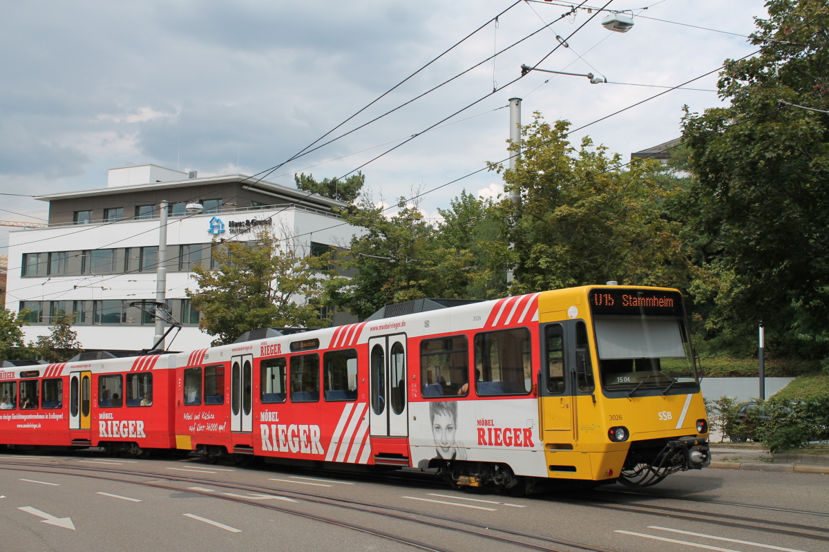 Stuttgart, Duewag DT8.4 nr. 3026