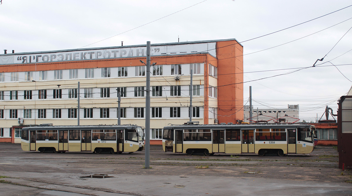 Yaroslavl, 71-619KT № (5412); Yaroslavl, 71-619KT № (5358); Yaroslavl — New trams