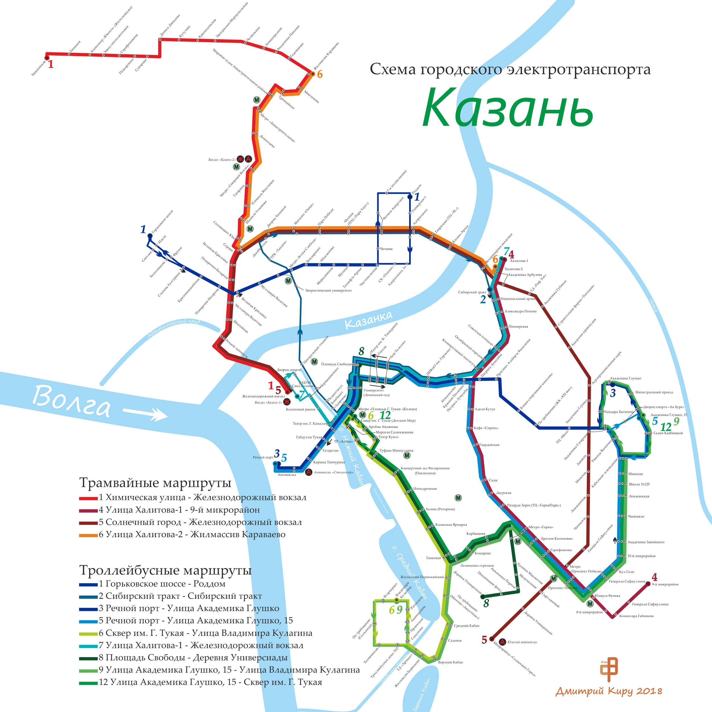 Казань — Схемы