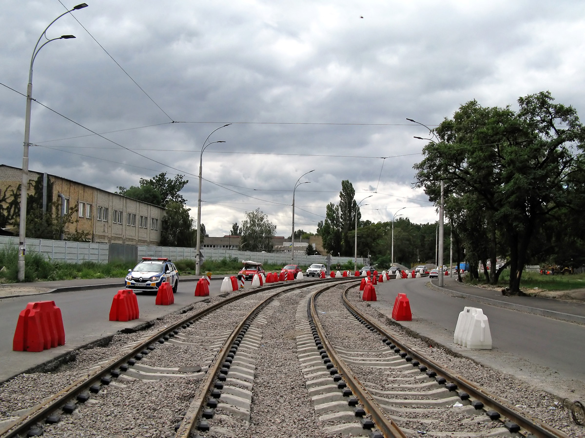 Kiova — Rebuilding of the tram line (Almatynska street)