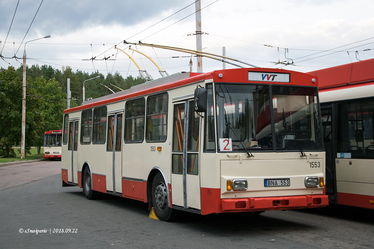 Вильнюс, Škoda 14Tr89/6 № 1553