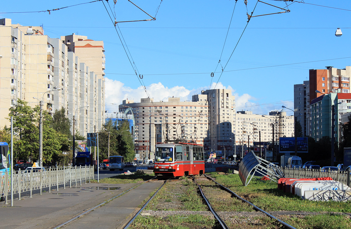 Saint-Pétersbourg — Tram lines and infrastructure