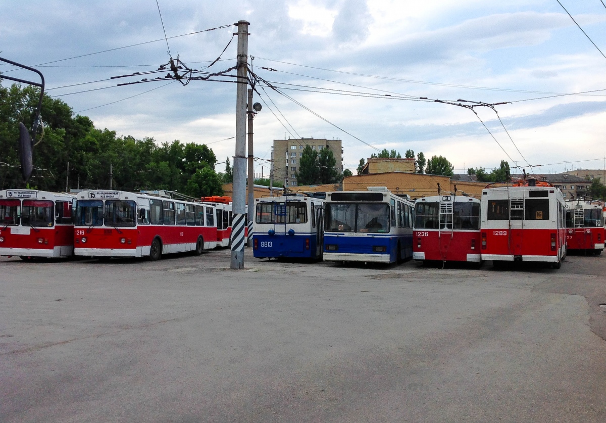 Saratov, ZiU-682G [G00] Nr 1219; Saratov, Trolza-5275.05 “Optima” Nr 1289; Saratov — Kirovskoe trolleybus depot