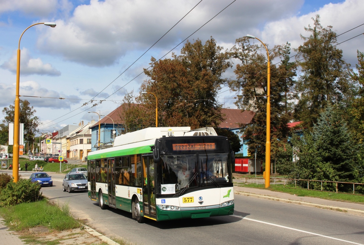 Plzeň, Škoda 26Tr Solaris III č. 577; Jihlava — Anniversary: 70 years of trolleybuses in Jihlava (22.09.2018)