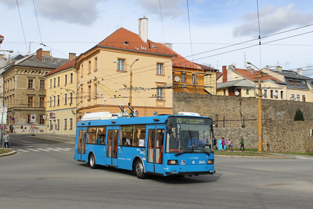 Brno, Škoda 21Tr Nr 3045; Igława — Anniversary: 70 years of trolleybuses in Jihlava (22.09.2018)